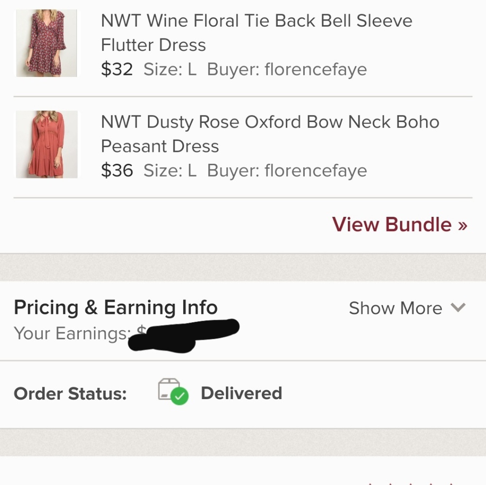 1 LEFT SZ M Dusty Rose Bow Neck Boho Peasant Dress - Picture 5 of 5